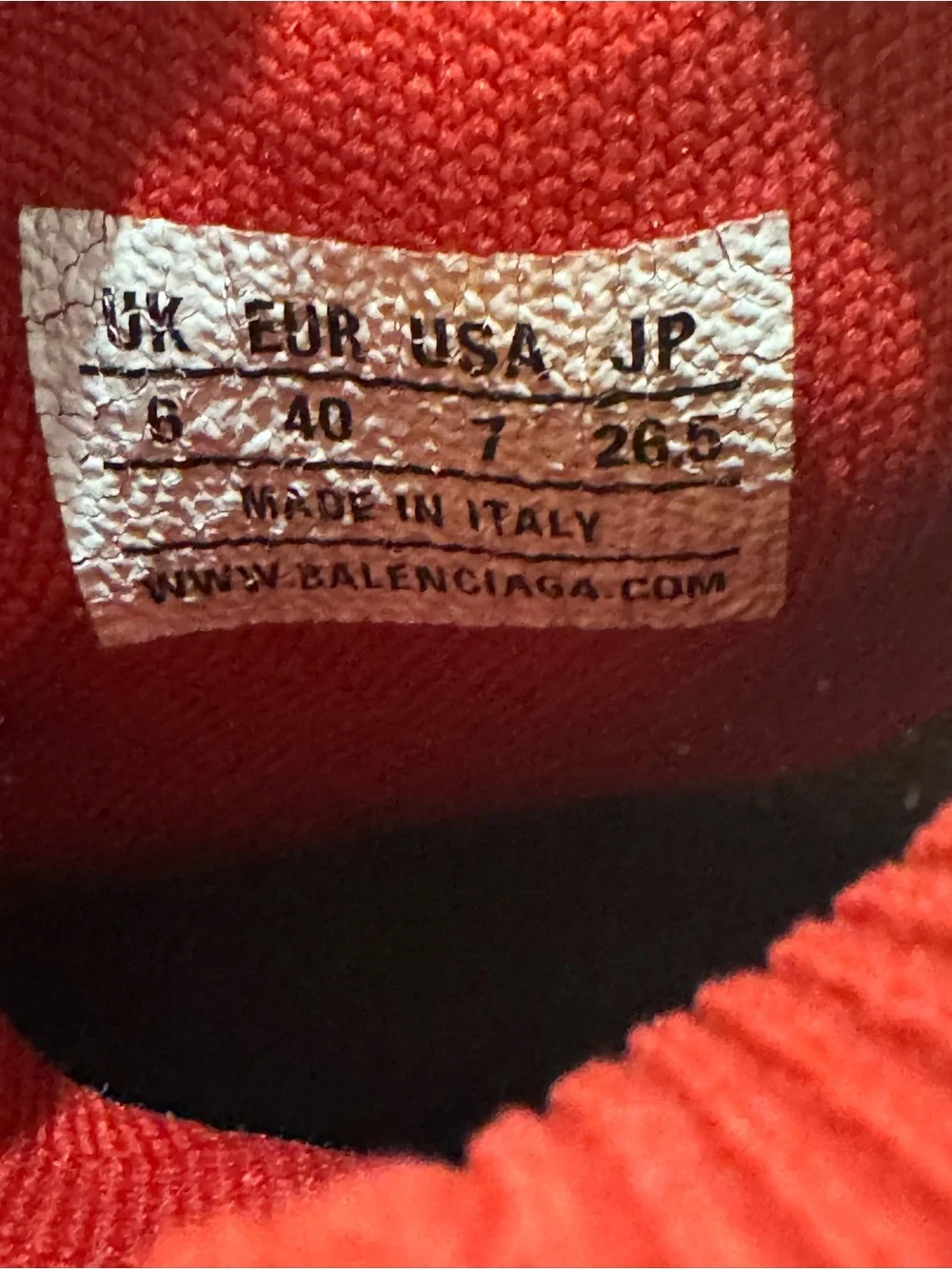 Balenciaga speed red
